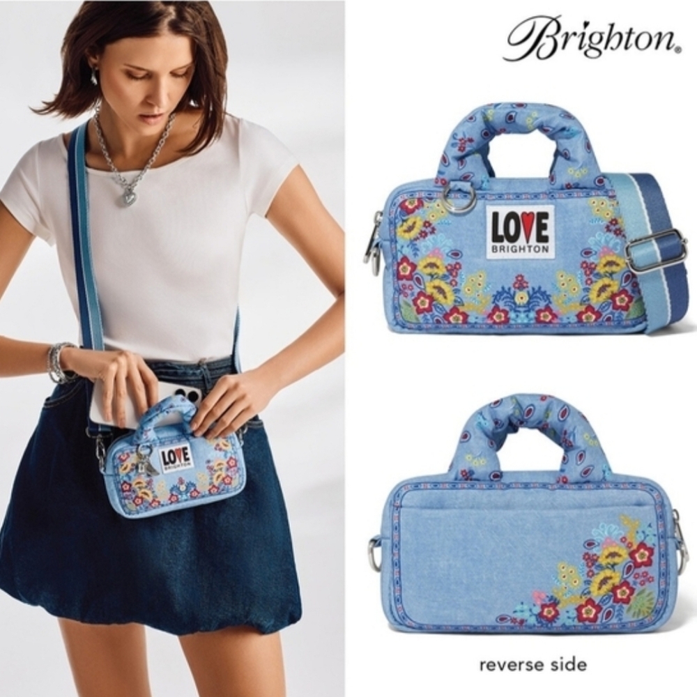 BRIGHTON BANDANA LOVE CROSS BODY BAG